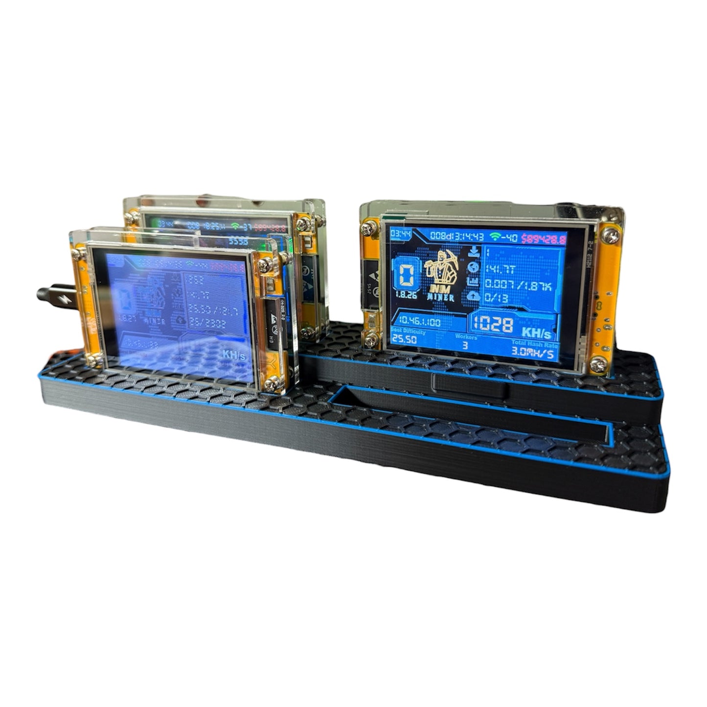 Bitcoin Miner Double Wide Stand - ESP32 Board - Custom Multiple Configurations (Copy)