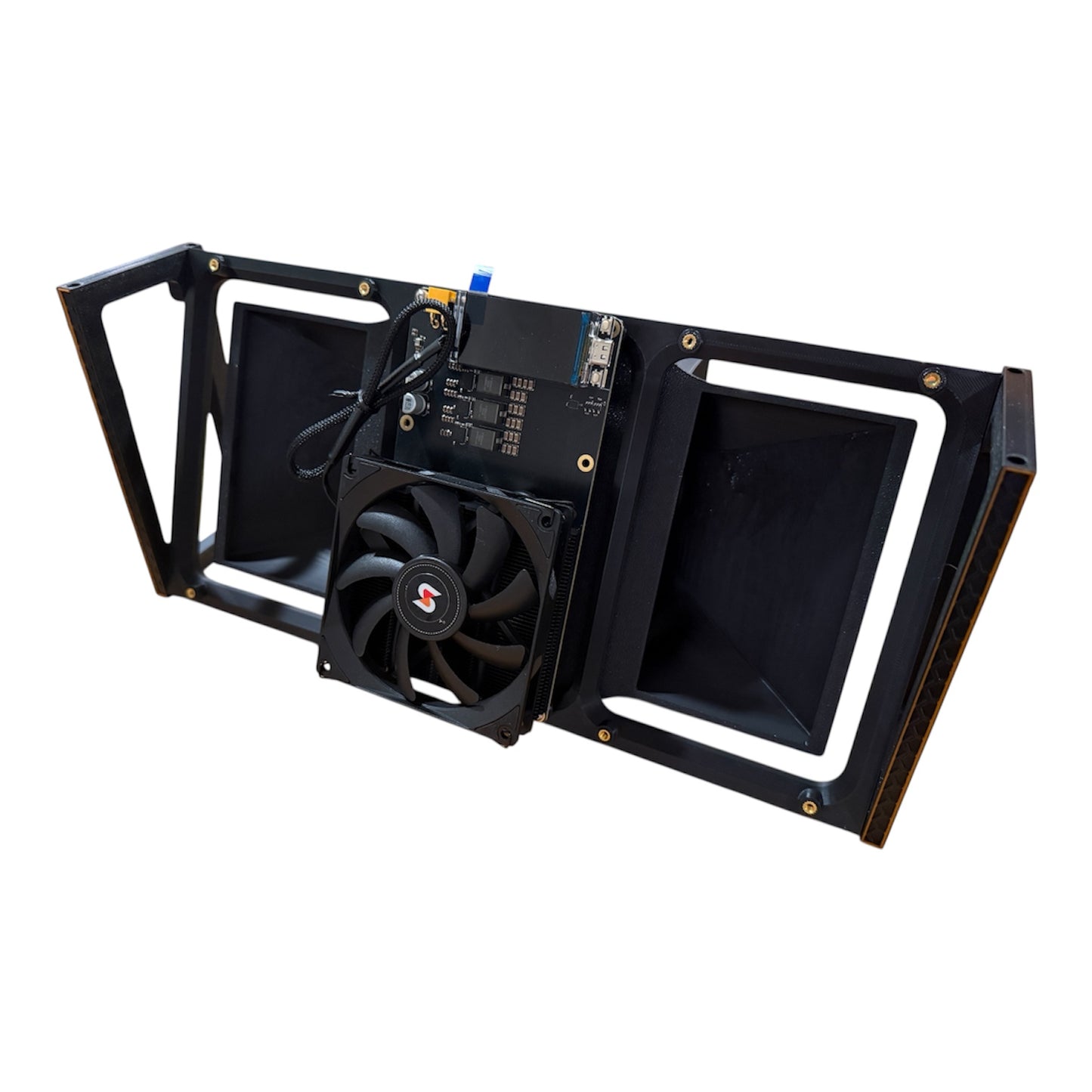 NerdQaxe++ Display Rack Cooling System - Modular Attachment