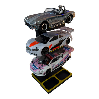 1/28 Scale Mini RC Car Stacker Display Stand | 1–3 Car | 3D Printed