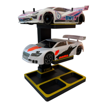 1/28 Scale Mini RC Car Stacker Display Stand | 1–3 Car | 3D Printed