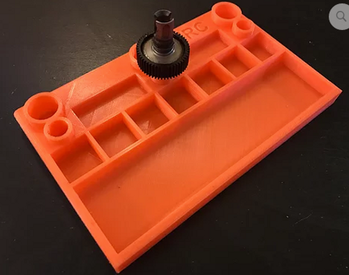 Diffing Tray RC Diff Tray 1/8th & 1/10th Scale | 3D Printed Differential Organizer ...