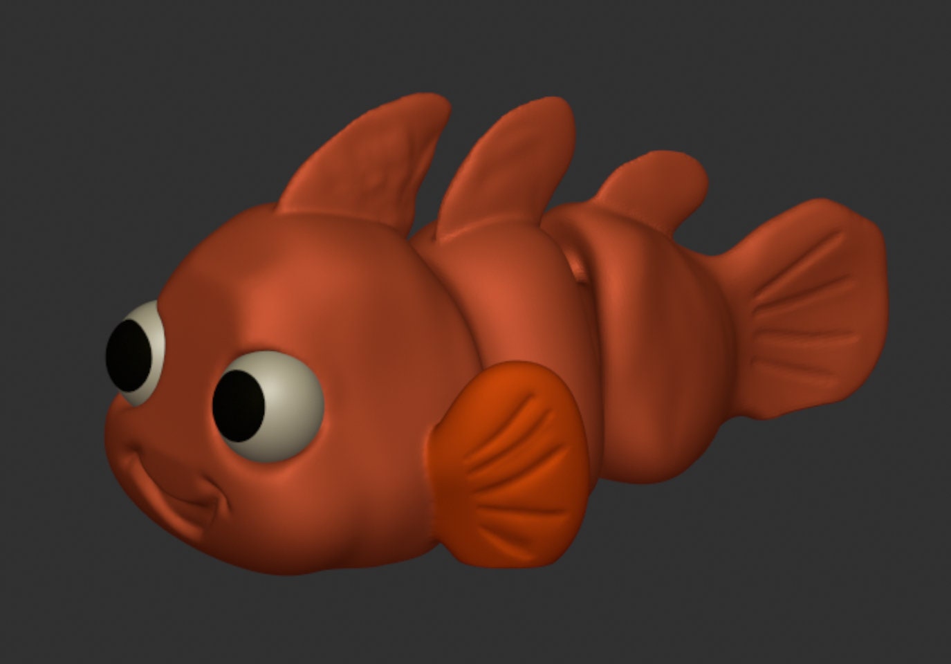 Articulating Flexi Nemo Clown Fish 3D Printed Toy - Movable Saltwater Aquarium Decor - Disney Inspired